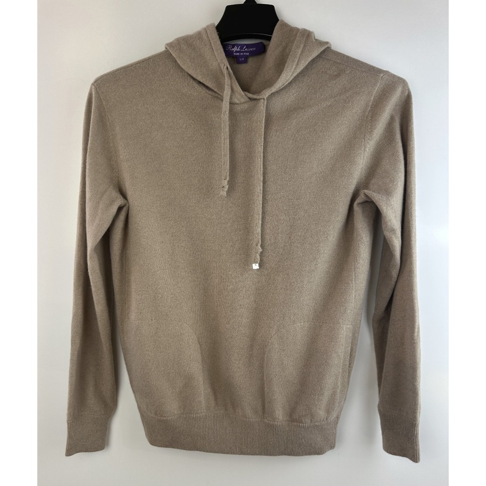 Ralph Lauren Purple Label 100% Cashmere Hoodie Sweater Italy S/P Luxury Designer - Picture 2 of 16